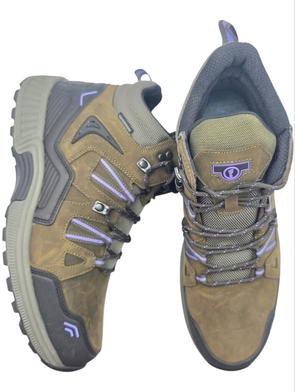 Orthofeet Dakota Women's Waterproof Hiking Boots Olive Brown Size 12 - Picture 4 of 12